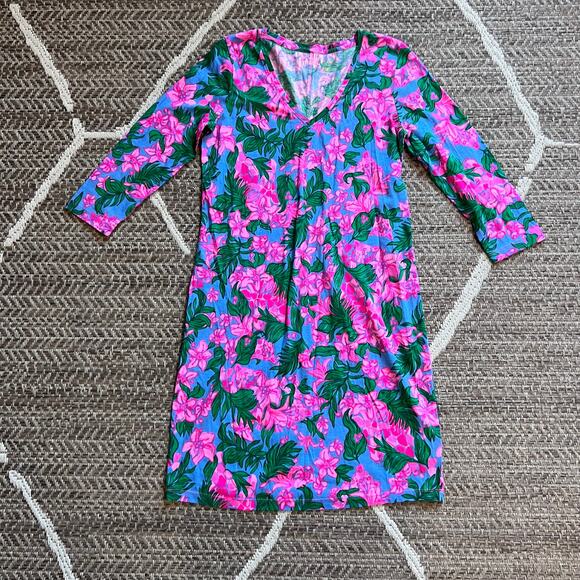 Lilly Pulitzer Tessa 3/4 Sleeve Dress Sz Small - Picture 2 of 5